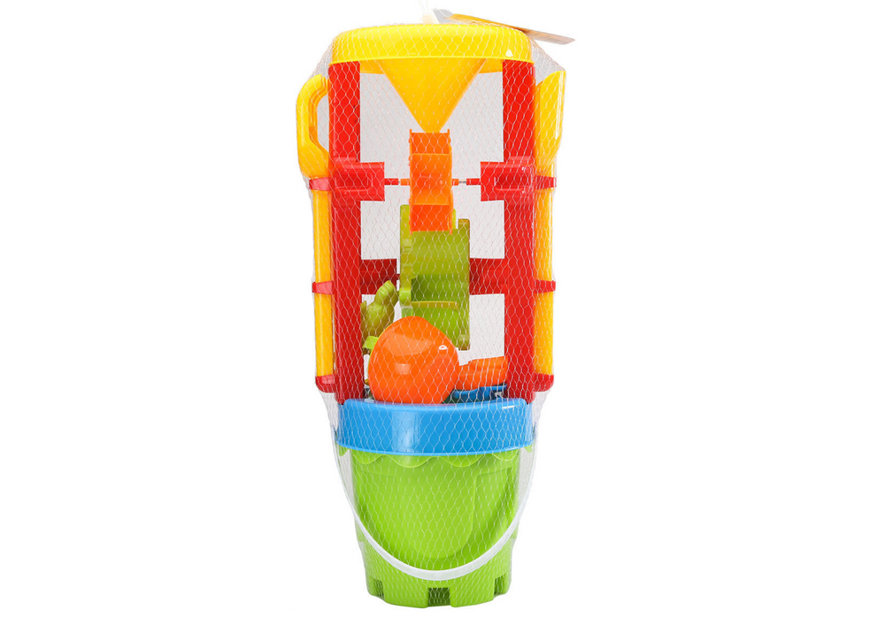 Set Of Sand Toys Large Grinder Bucket Colorful Molds