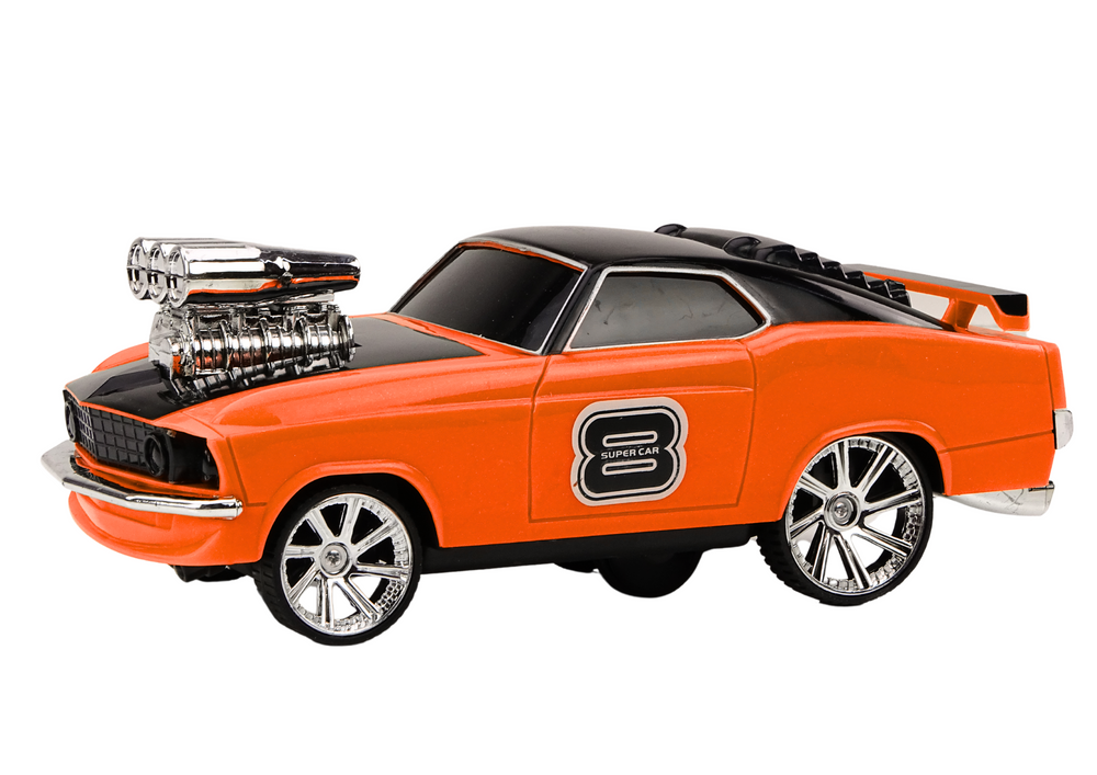 Remote Control Car 1:18 Drift 360 Lights Sounds Orange