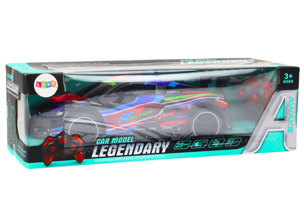 Rc Sports Car 1:10 25km/h Lights Black