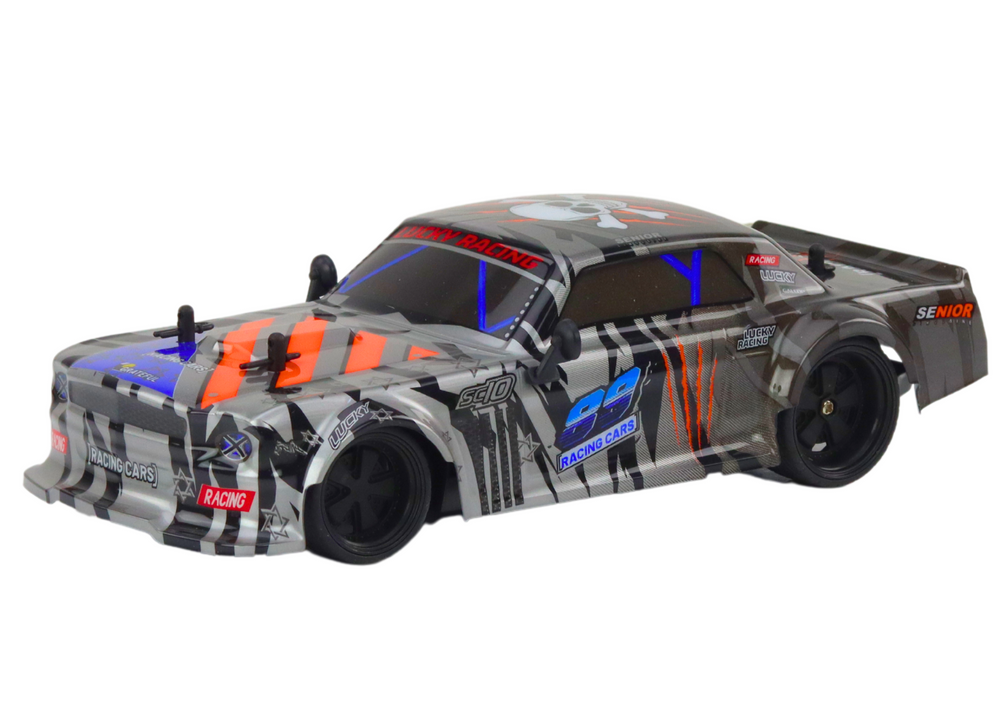 Remote Controlled Sports Car Rc 1:18 Gray