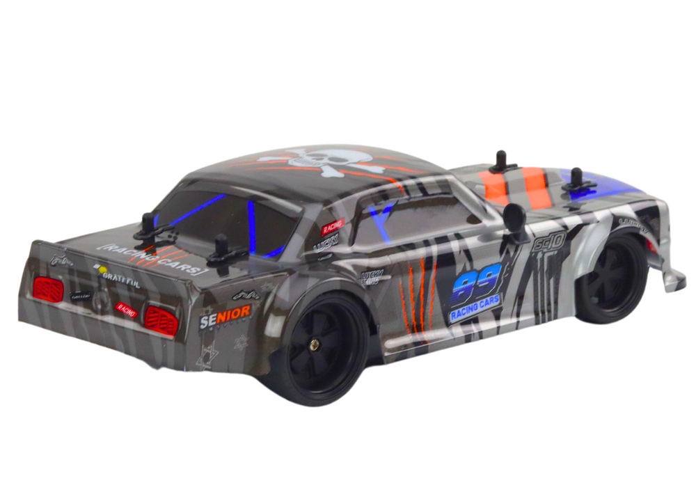 Remote Controlled Sports Car Rc 1:18 Gray