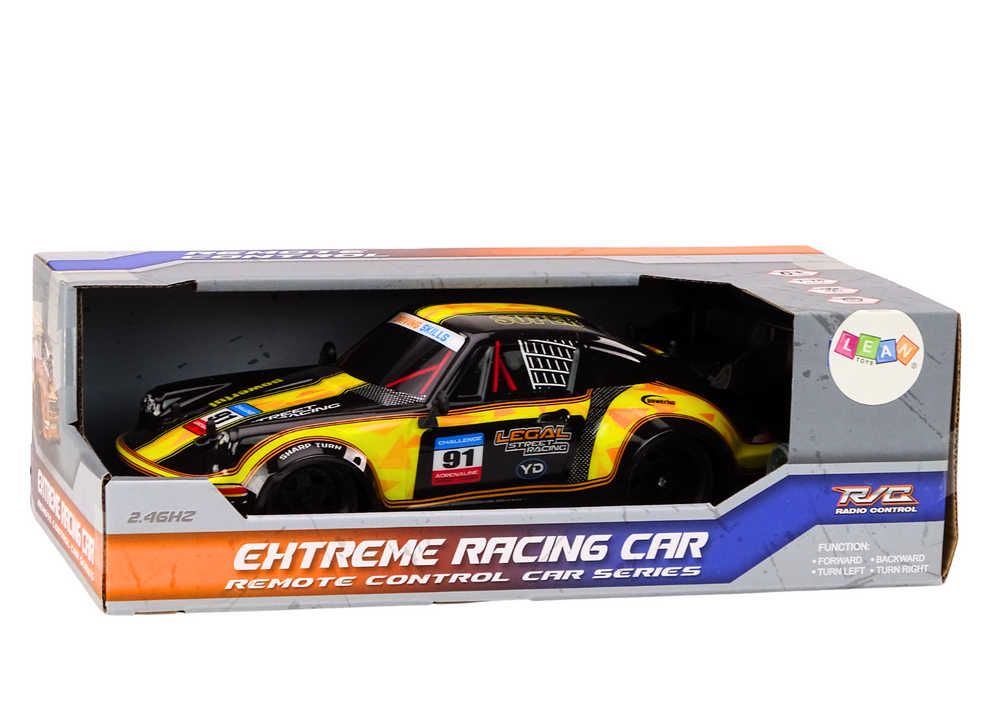 Rc Fjernbetjening Bil 1:16 Gummihjul Drift Gul