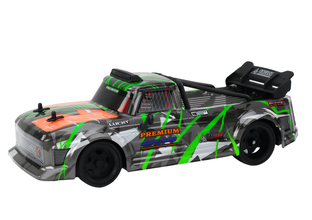 Rc Remote Control Car 1:16 Rubber Drift Wheels Gray-green
