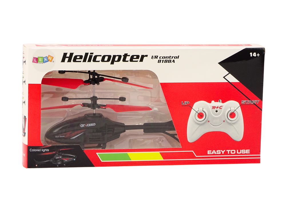 Remote Controlled Rc Helicopter Gyroscope Red
