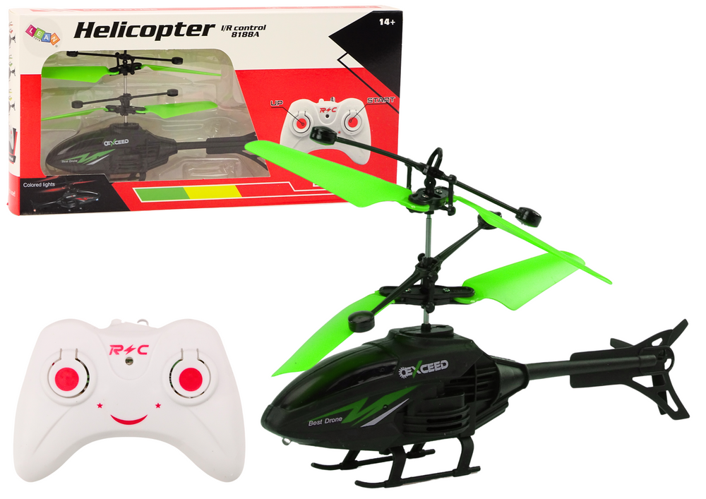 Remote Controlled Rc Helicopter Gyroscope Green