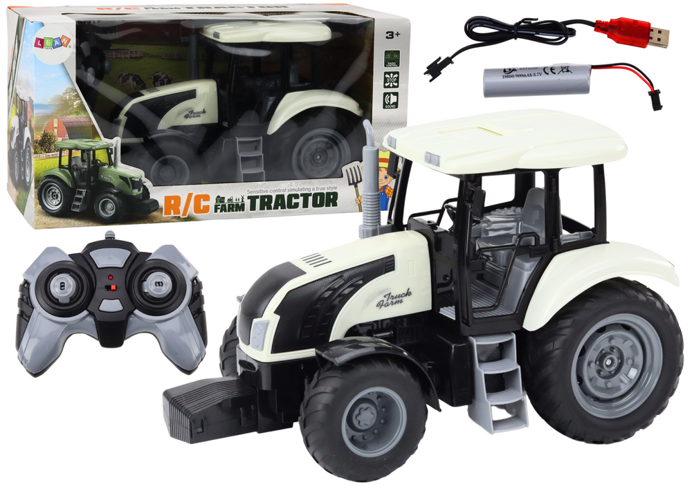 Remote Controlled Rc Tractor 2.4g Sounds White