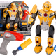 Screwing Robot Weapon Drill Screwdriver Light Sound Yellow
