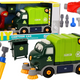 Cartoon Garbage Truck Turning Movable Diy Green