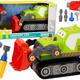 Cartoon Crawler Excavator To Disassemble Diy Green