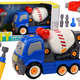 Cartoon Concrete Mixer Truck For Turning Diy Blue