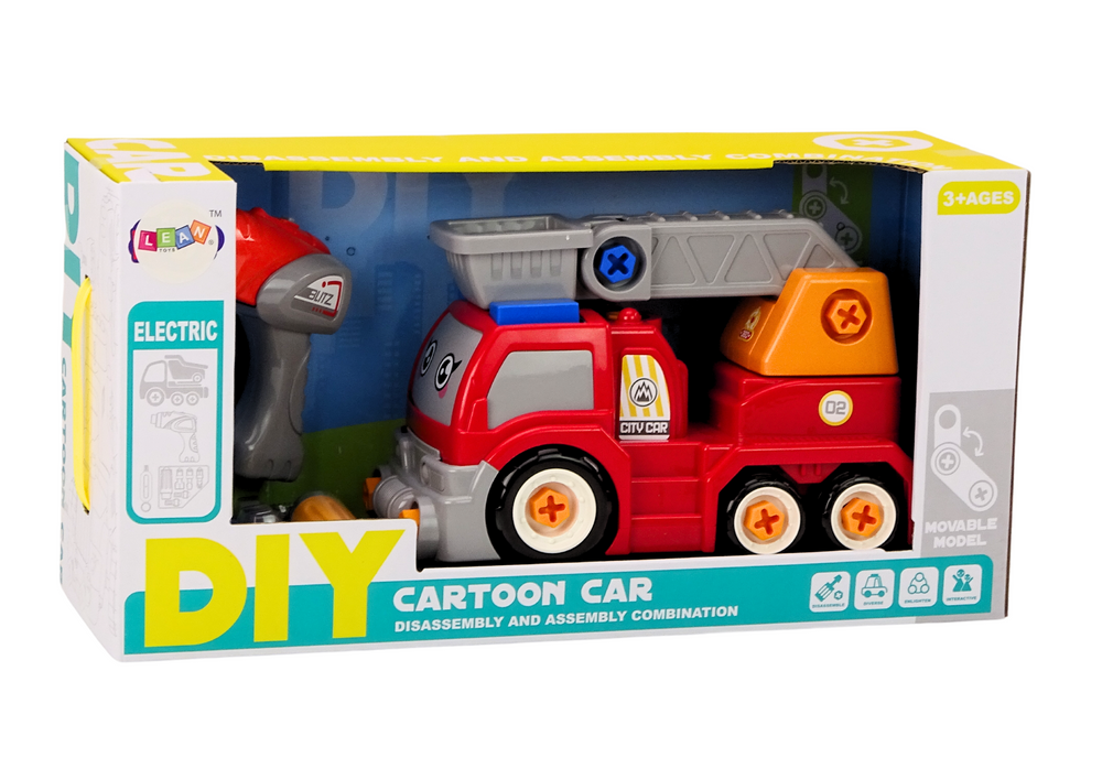 Cartoon Boom Truck na demontáž Diy Red