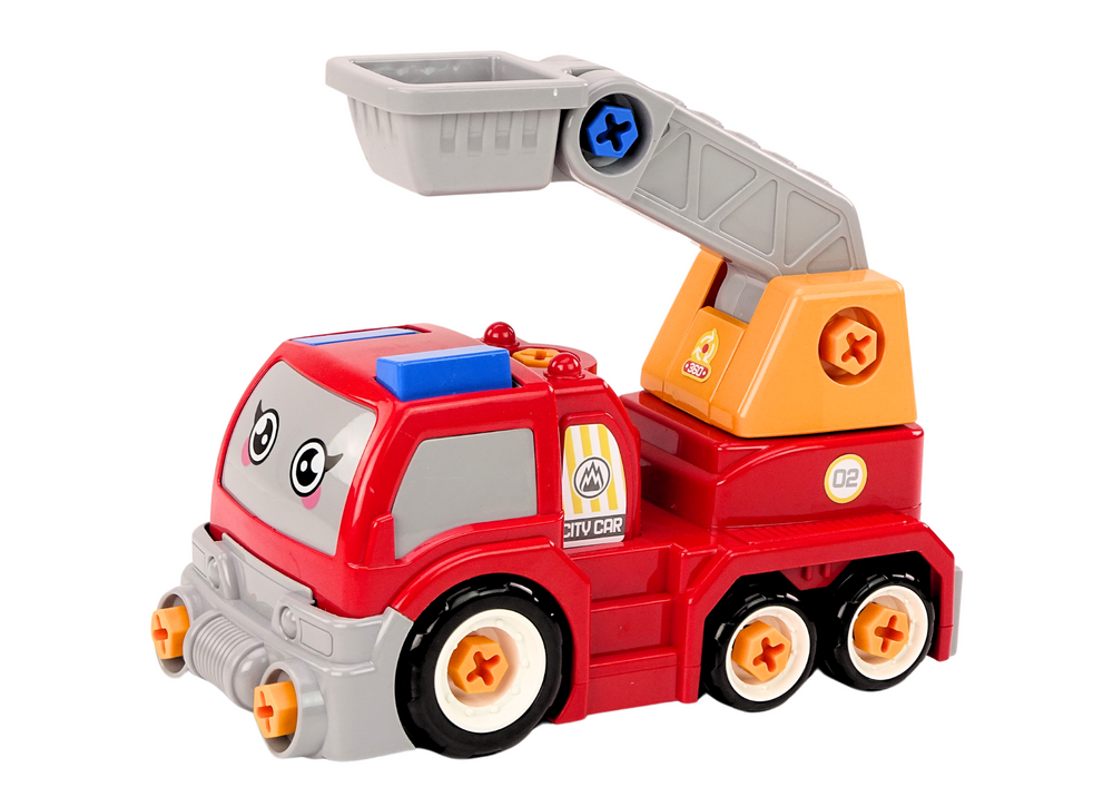 Cartoon Boom Truck na demontáž Diy Red