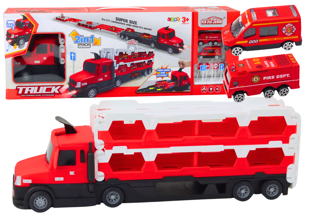 Lora Tow Truck Race Track 2in1 Lights Sounds Signs Cars RedMöbel & Wohnen, Feste & Besondere Anlässe, Party- & Eventdekoration!