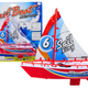 Floating Boat Battery Powered Water Toy Red