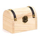 Houten schatkist - pakket van 4 stuks - 9,5x7,5x6,5cm