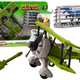 Plane Light Plane Transporting Dinosaurs Cage Unscrewable Green