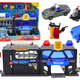 Set Of Expandable Garage Track In A Suitcase Police Lights And Sounds