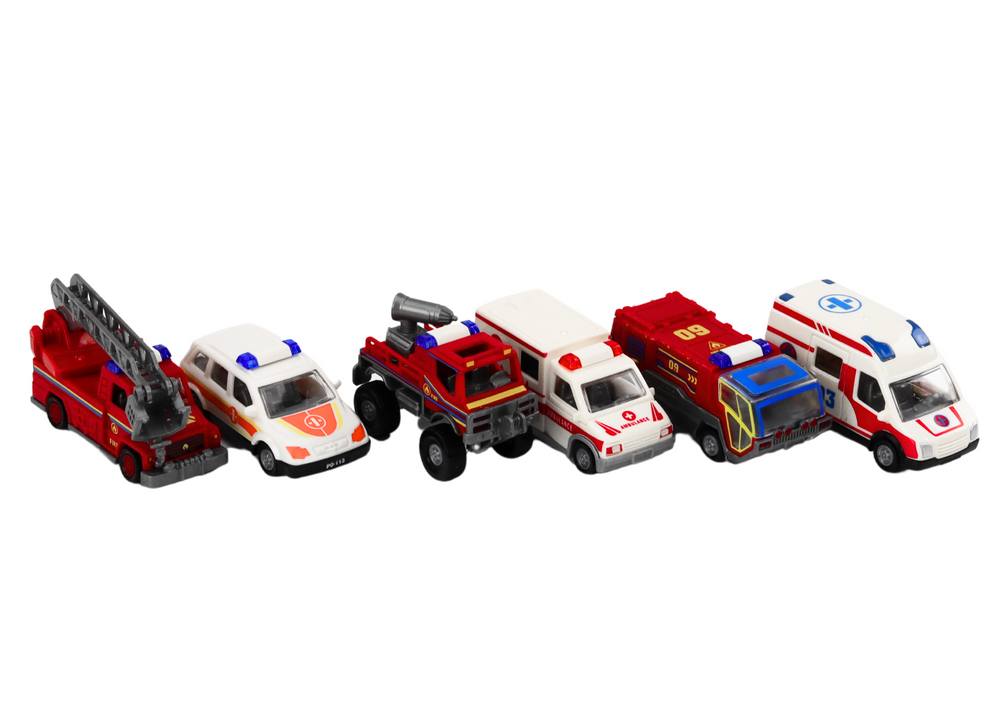 Base Fire Department Hospital Command Center Vehicles 6 Pcs