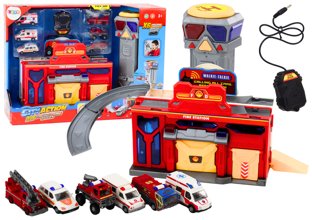 Base Fire Department Hospital Command Center Vehicles 6 Pcs