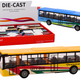 City Bus With Friction Drive 15 Cm Metal