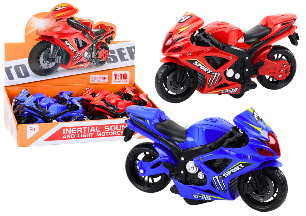 Sports Motorcycle Friction Drive Light And Sound 2 Colors