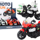 Police Motorcycle 1:10 Lights Sounds White Red