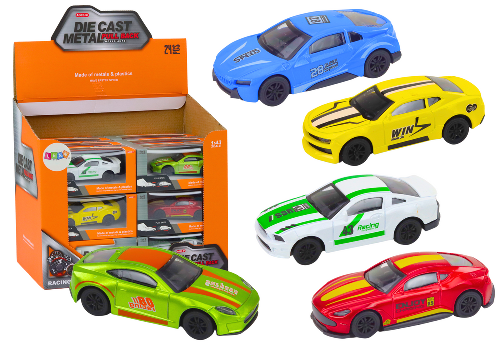 Car Spring 1:43 Metal Drive Rubber Wheels