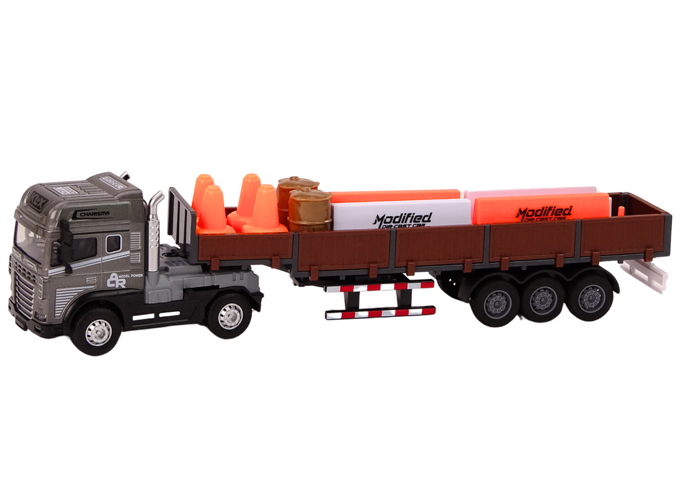 Truck With Trailer 1:24 Tir Car Truck Accessories Sounds
