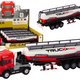 Truck With Trailer Tir Tanker 1:24 Car Truck Red Sounds