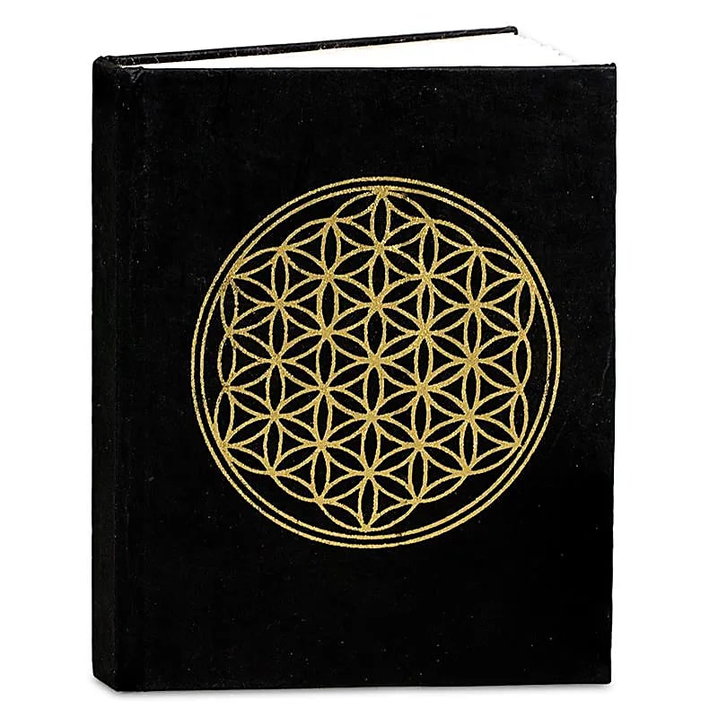 Notebook With Flower Of Life --package Of 5 Pcs - 10x8x1 Cm
