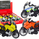Sports Motorcycle With Friction Drive 3 Designs Yellow Orange White