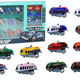 Set Of 12 Toy Cars Powered Planes 5cm Road Signs