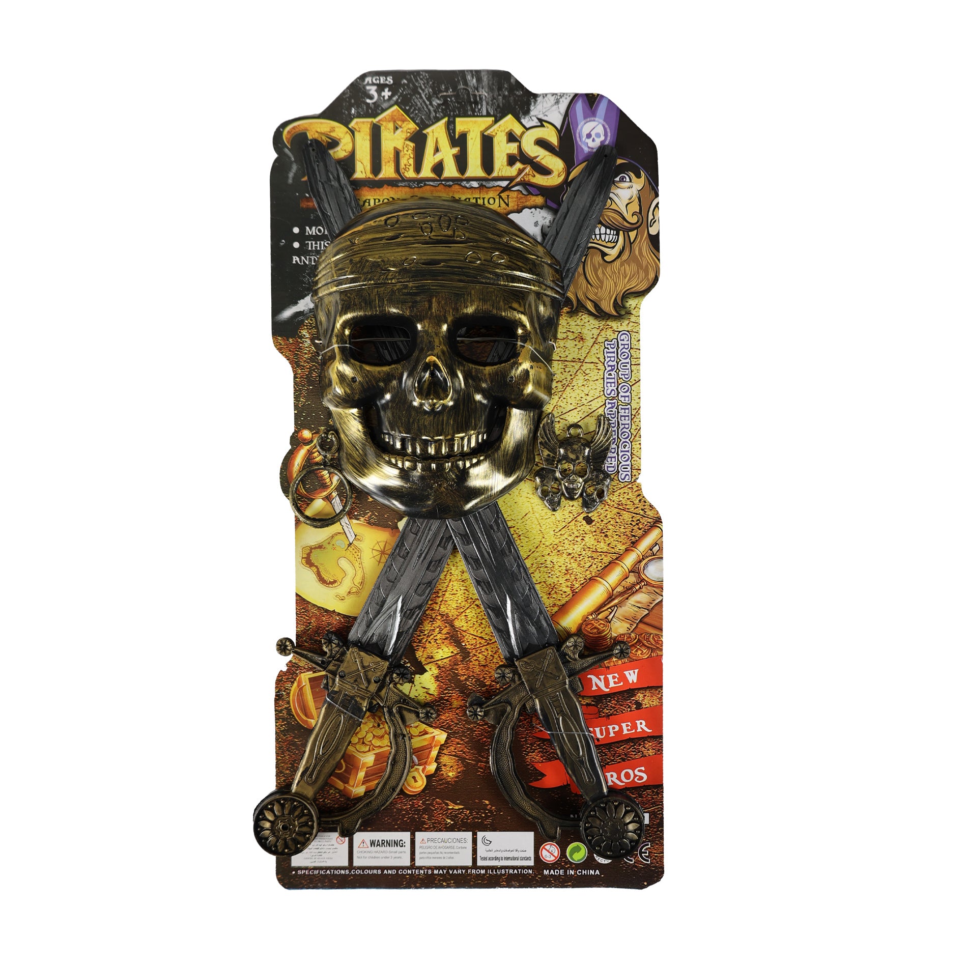 The Pirate Set Mask 2 Swords