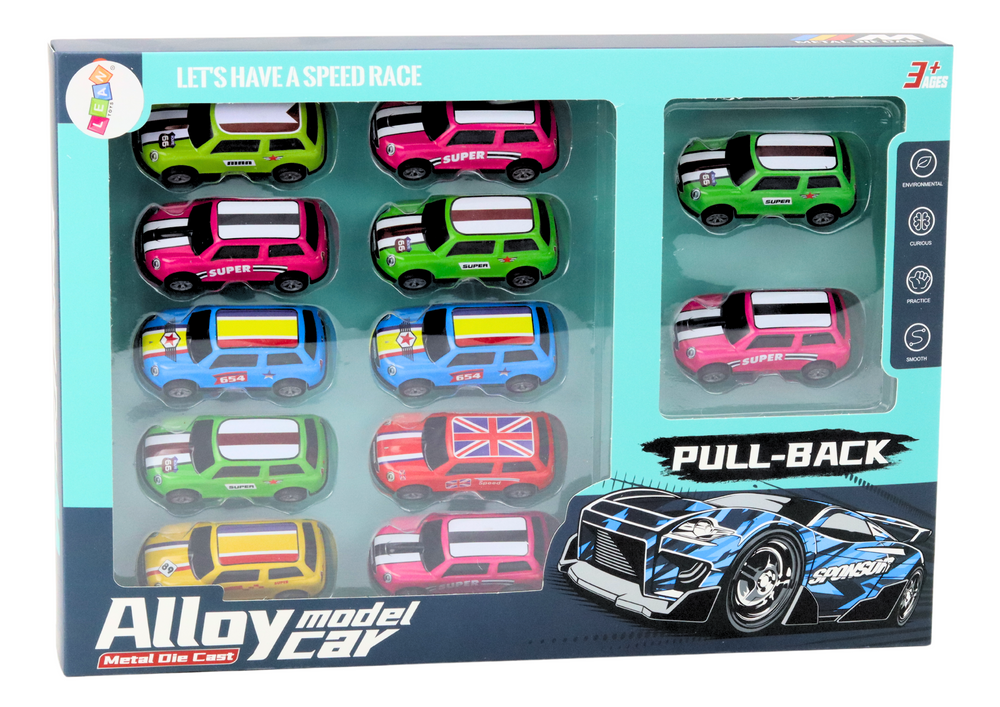 Set Of Cars Springs Drive Colorful 12 Pieces