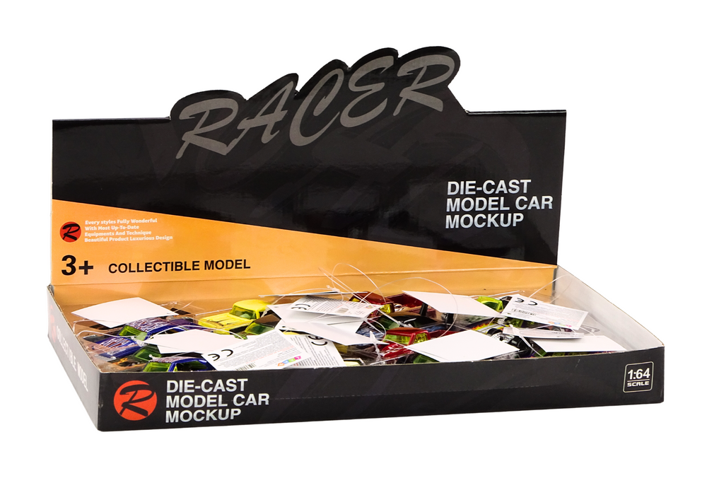 Toy Car Racing Car Metal Spring 1:64