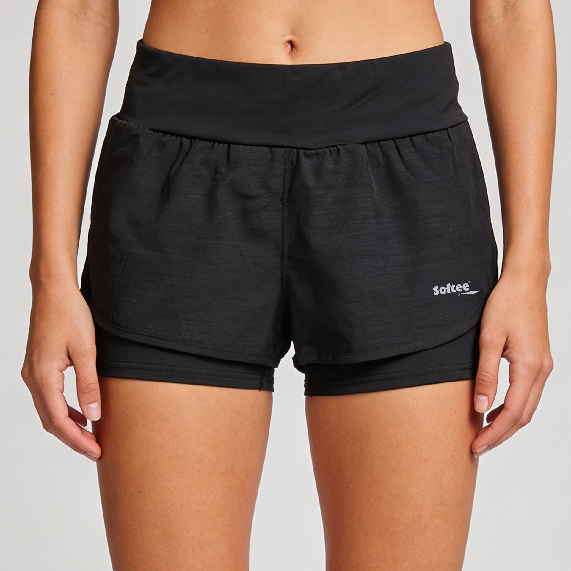 Softee Dual-fit Damen Shorts Negro