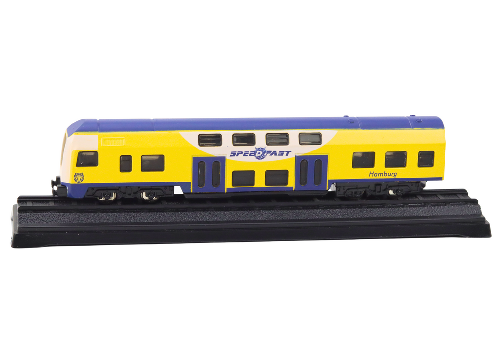 Collector's Model Yellow And Blue Train 1:48 Metal