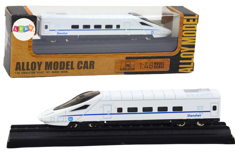 Collectible Model Train Wagon White 1:48 Metal