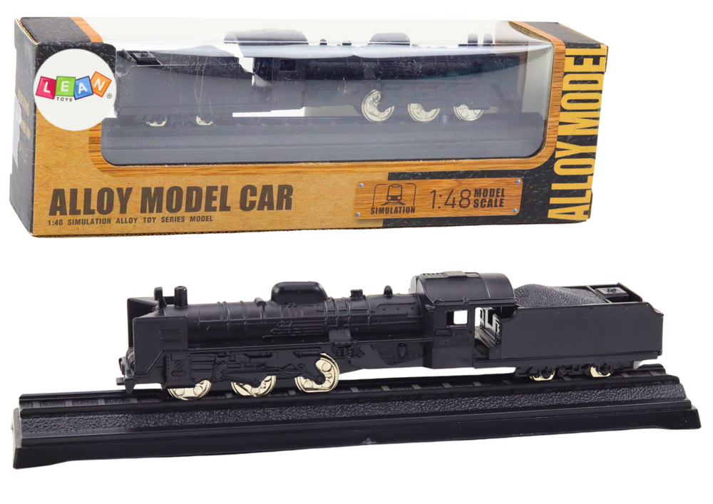 Sběratelský model vlakové vagónky Lokomotiva 1:48 Metal Black