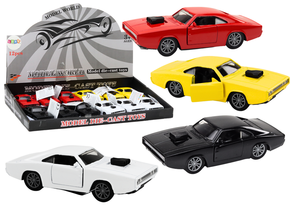 Driven Car 1:32 Lights Sounds White Red Black Yellow