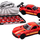 Sports Car Car 1:32 Action Figure Red Spoiler Metal