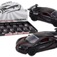 Sports Car Car 1:32 Action Figure Spoiler Metal Black Sounds