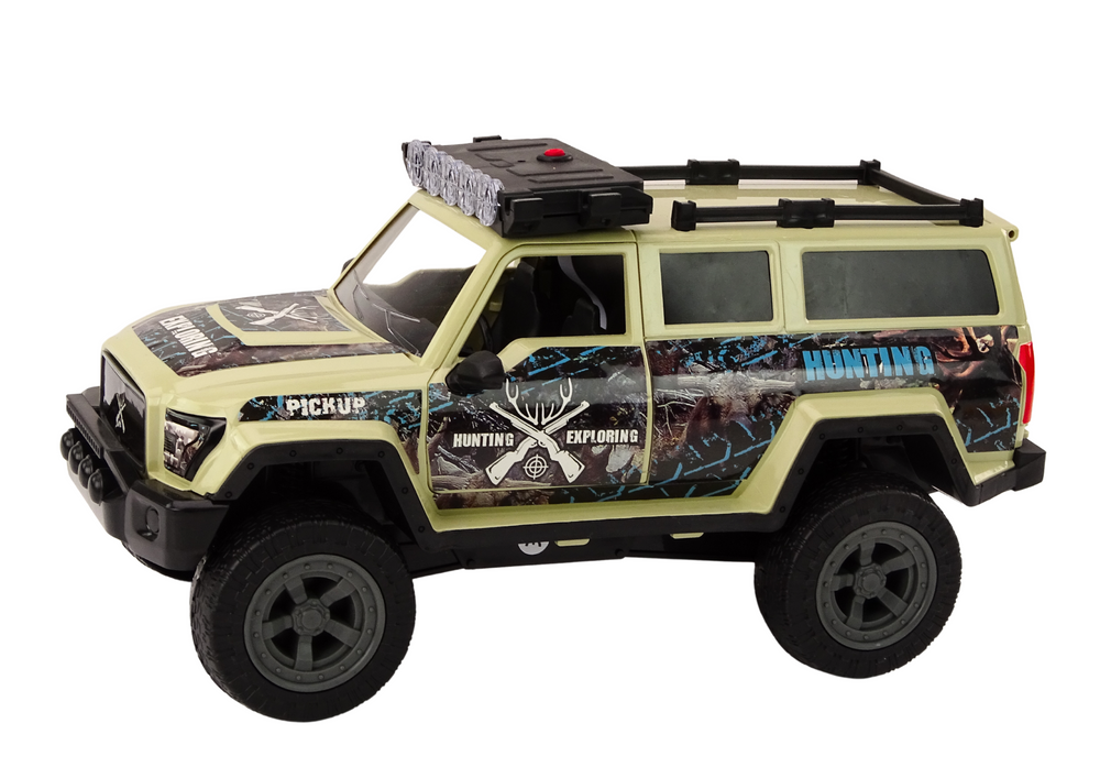 Off-road Hunting Car Hunter Bear Lights Sounds Beige