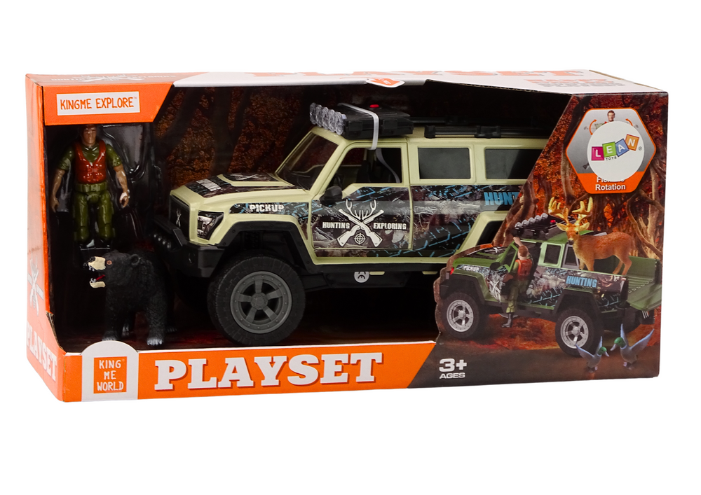 Off-road Hunting Car Hunter Bear Lights Sounds Beige