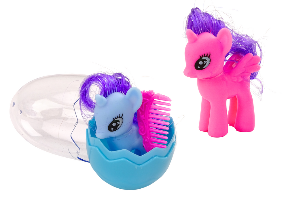 Unicorn Figurine In An Egg Colorful Comb Magic Egg Mix