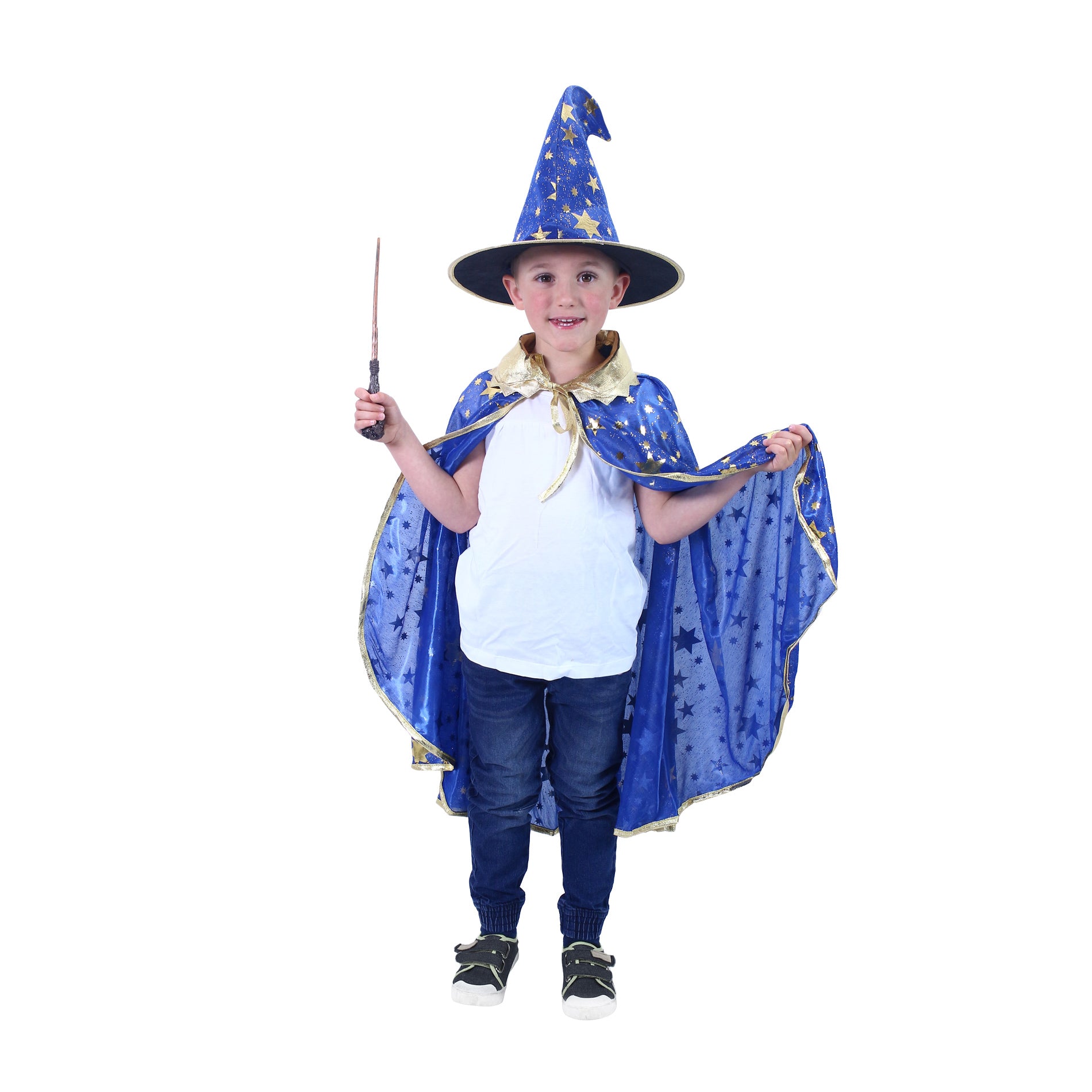 Detský kostým - Modrý magický plášť