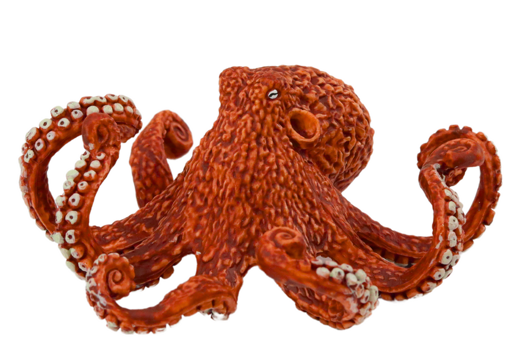 Figurine Giant Octopus Orange 10 Cm