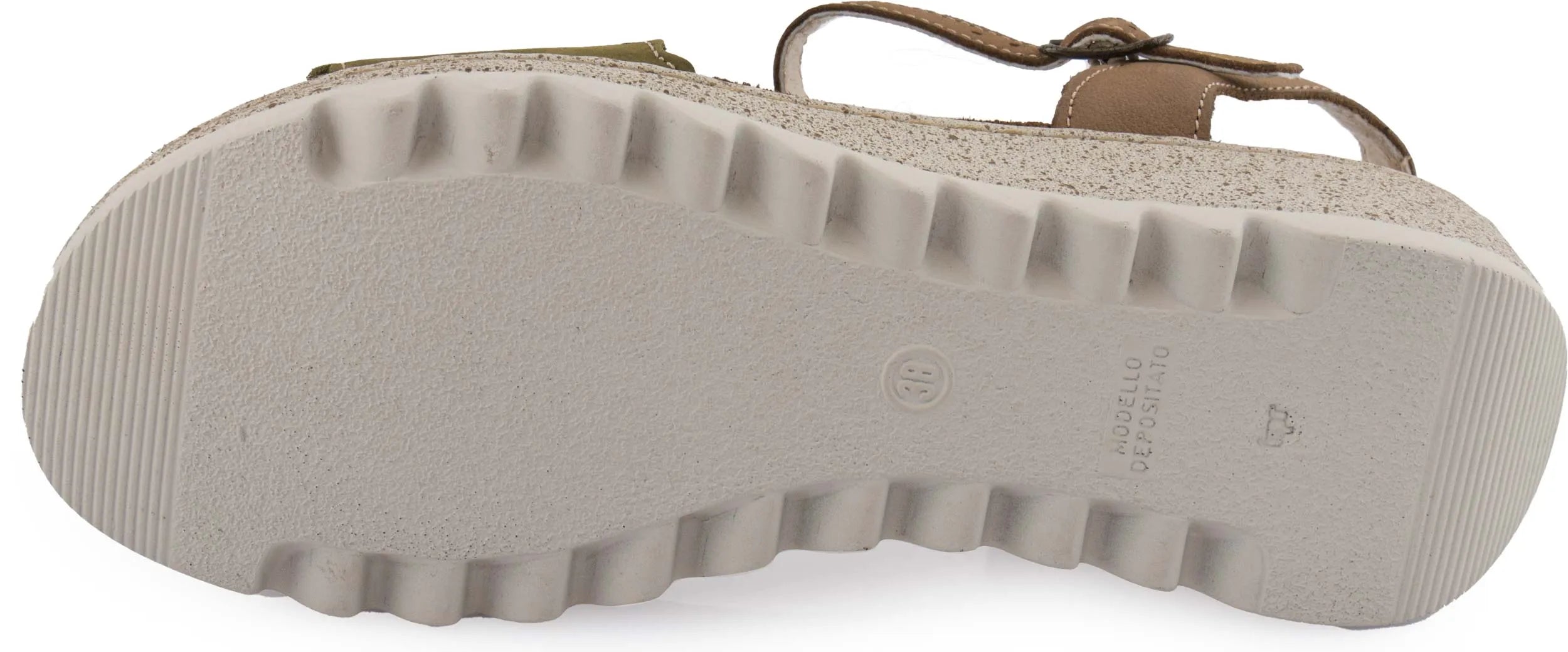 Damen Sandalen Walk Fango Militare Grün