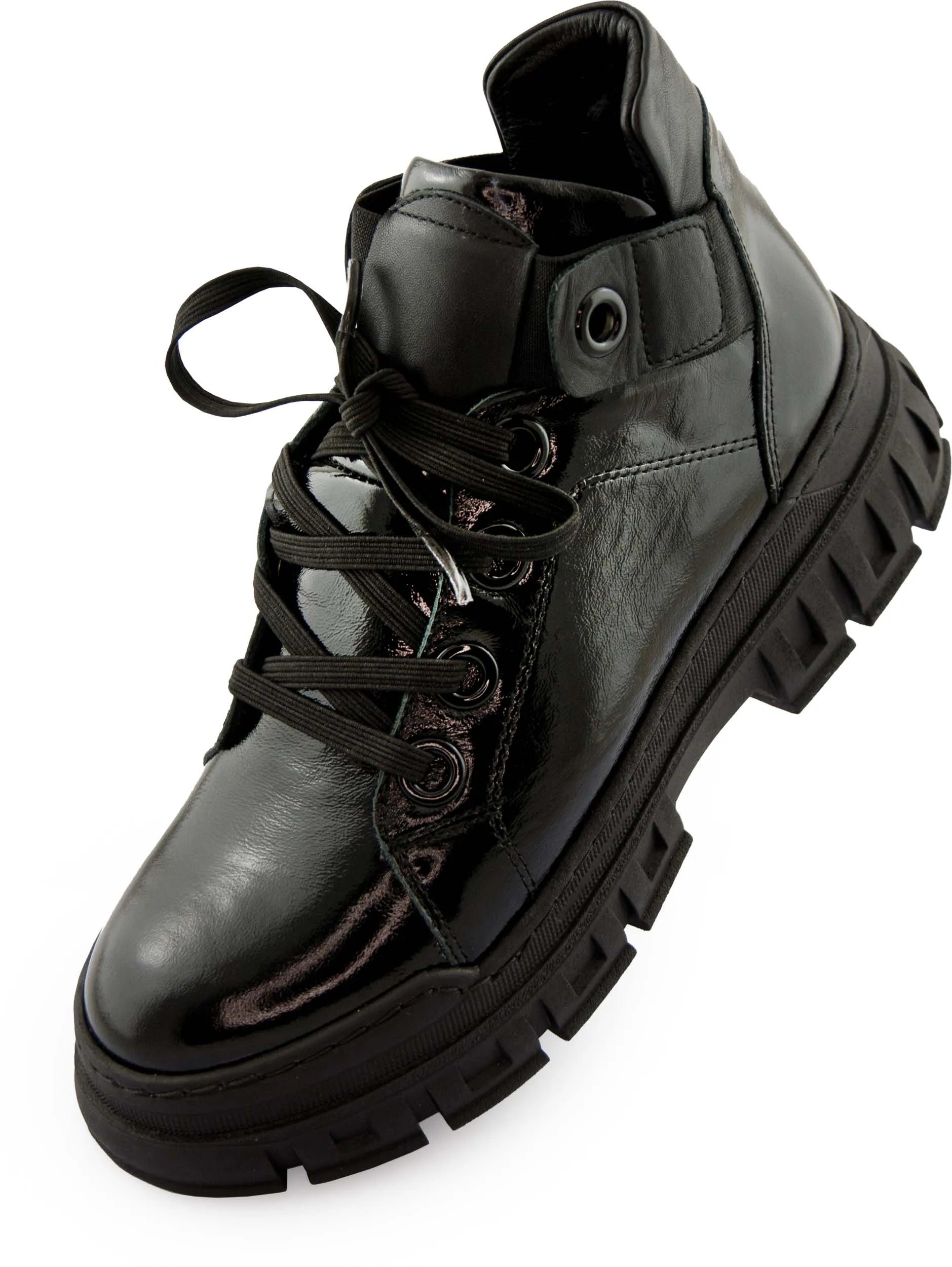 Damen-Lederschuhe Nell 157 Schwarz