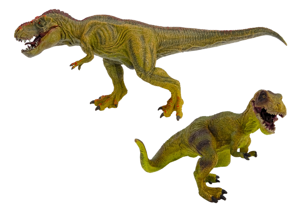 Ensemble de figurines de dinosaures tyrannosaure avec petits 2 pièces réalistes.